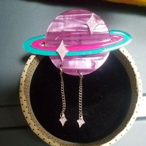 Erstwilder Saturn Brooch